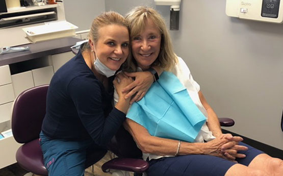 Dr. Maule with her patient at Family Dentistry of Central Connecticut