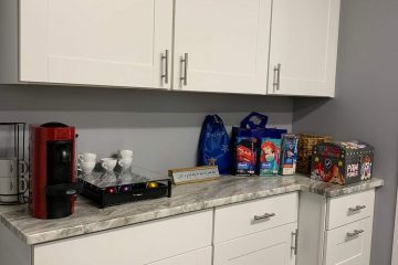 Coffee machine and Mug with Gifts for Children of Family Dentistry of Cental Connecticut