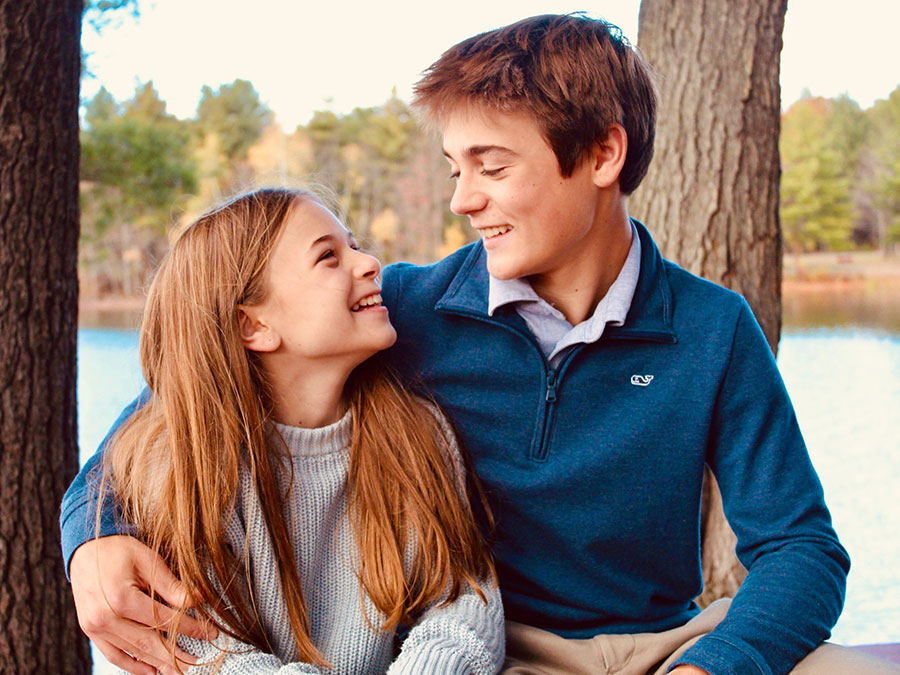Daughter and son of Dr. Margaret Drozdowski Maule